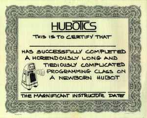 HUBOT certificate